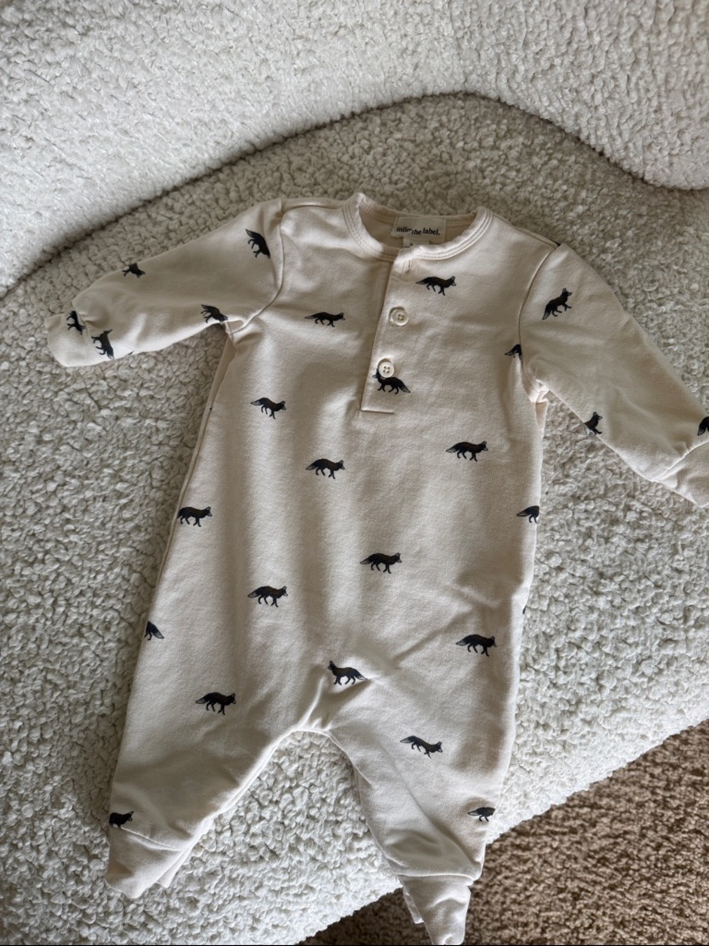Miles The Label fox print romper